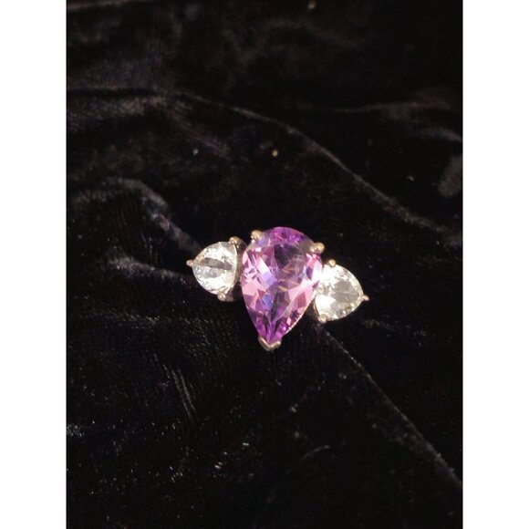 Vintage 3 stone ring - Picture 3 of 6